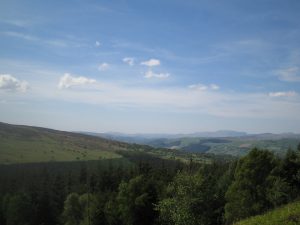 Cynwyd Forest, the Dee Valley, Arenig Fawr and Snowdonia