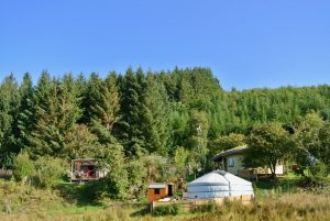 Off grid living at Ty Mam Mawr eco retreat centre is about being as self reliant as possible