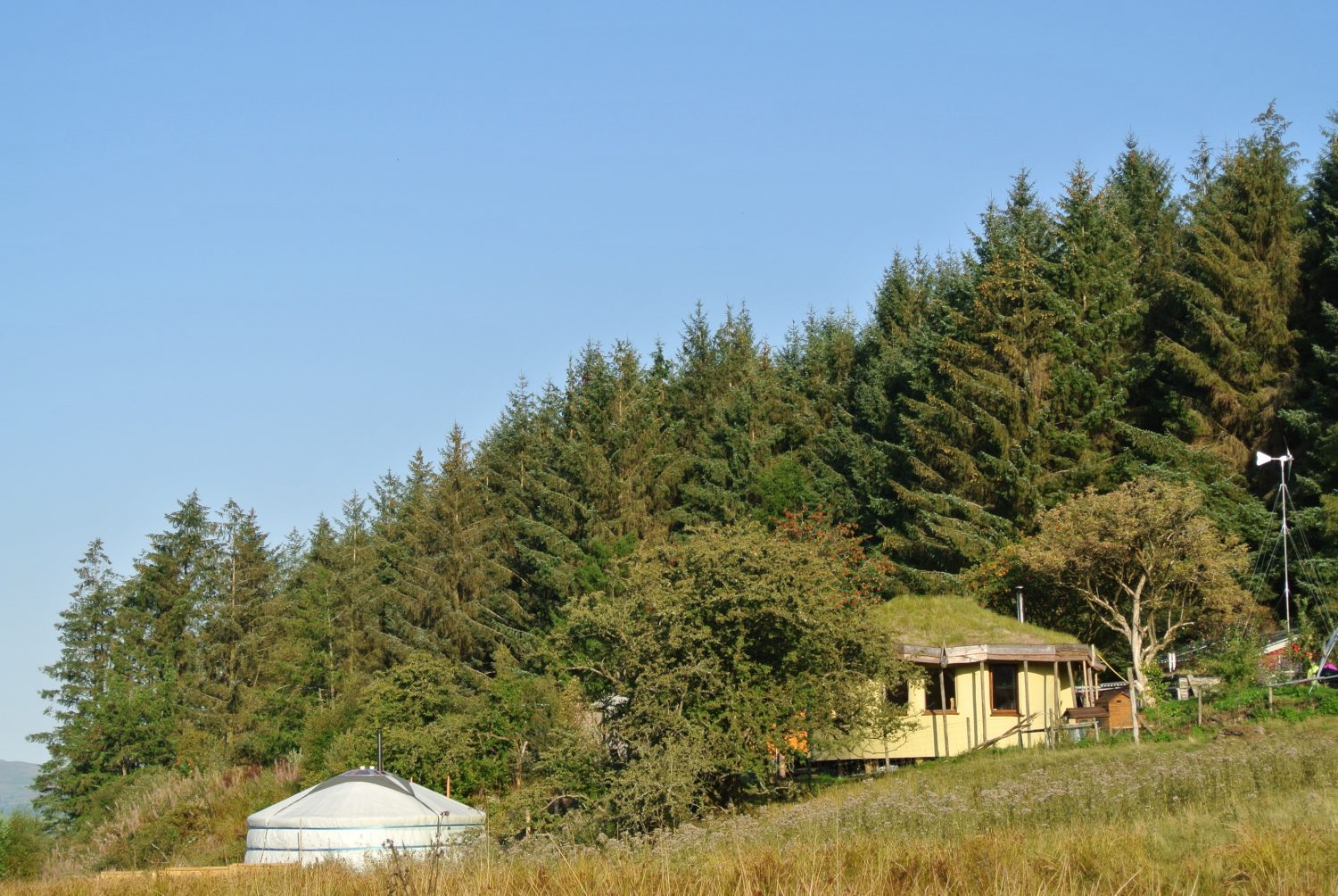 Ty Mam Mawr eco retreat centre straw bale round house and mongolian yurt in North Wales